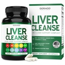 Leverreiniging Detox & Repair (27 in 1 Formule - Melkdistel, Dandelion Root, Kurkuma, Artichoke Extract & Meer) - Detox Reiniging Supplement, Lever Ondersteuning voor Volwassenen, Vegan - 60 Capsules