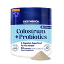 Enzymedica Colostrum + Probiotics Powder Supplement - Grass Fed Bovine Colostrum for Women & Men, Peptide & Lactoferrin Support, Promotes Hair, Skin, Nails, Immune & Gut Health, Gluten Free - 3.25 oz