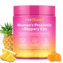 Vrouwelijke Probiotica Gummies,Vaginale Vrouwen Probiotic,Vrouwelijke Balance pH Gummies for Healthy Odor,Improve Immune,Support Vaginale Gezondheid, met Slippery Elm(60 Gummies)