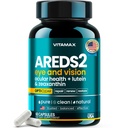 ARDES 2 Oogvitaminen - Luteïne, Zeaxanthine, Blauwe bosbes, Astaxanthine Mineral Vision Supplement - Ondersteunt Oogstam, Droge Ogen, Druk, en Vision Health - Made in USA - 60ct