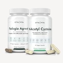 Etta Vita Fadogia Agrestis 600 mg + N-Acetyl Cysteine 600 mg bundel, 3X absorptie met bioperine en HP-β- CD in Fadogia Agrestis, NAC supplement met quercetine, melkdistel, molybdeen en selenium