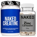 NAKED Zink Carnosine 17 mg (60 capsules) + NAKED Pure Micronized Creatine Monohydraat 500g (100 porties) 