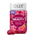 OLLY Hair Skin and Nails Gummies - Undeniable Beauty with Biotin 2500mcg Per 2 Gummies, Keratin & Vitamin C - Supports Healthy Hair, Skin, & Nails - Grapefruit Flavor - 120 Count