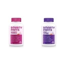 SmartyPants Womens and Adult Fiber Bundle: (1) Womens Formula and (1) Adult Probiotic Gummy Vitamins