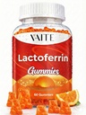 Lactoferrin Supplements 500mg – Supports Digestion & Gut Barrier, Chewable Supplement for Adults, Advanced Daily Wellness, Gluten Free, Soy-Free, Sugar-Free Gummy, Non-GMO Formula, 60 Gummies