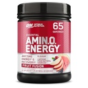 Optimale voeding Amino Energy - Pre-workout met groene thee, BCAA, Aminozuren, Keto vriendelijk, Green Coffee Extract, Energiepoeder - Fruitfusie, 65 porties (Verpakking mei Vary)