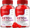 ActivLife Keto ACV Gummies - Active Life Keto Apple Cider Vinegar Gummies, ActivLife Keto + ACV Weight Management Gummies ActiveLife Advanced 1000mg Formulaa (2 Pack - 120 Gummies)