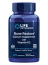 Life Extension Bone Restore with Vitamin K2 – Bone Health Supplement for Strong Bones – 3 Types of Absorbable Calcium, Vitamins D3 and K2, Minerals – Gluten-Free, Non-GMO – 120 Capsules | 3 Types of Absorbable Calcium with Vitamins D3 & K2 & Minerals for a Bone Health Supplement, Gluten-Free & Non-GMO