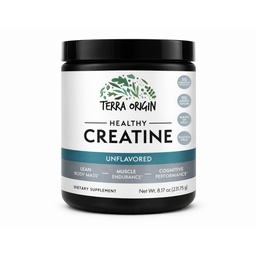 TERRA ORIGIN Creatine Monohydrate Powder | 45 Servings | Micronized Creatine Supplement | Unflavored, Pure Creatine for Women & Men | Gluten Free, Sugar Free, Made in USA