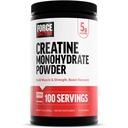 Force Factor Creatine Monohydraat Micronized Powder 500G, 5g dosis ter ondersteuning van spiergroei, sterkte, herstel, cognitieve gezondheid en geheugen, ongearomatiseerd, 100 porties, 17,6 Oz