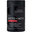 Sports Research® Keto Plus ACV Capsules - Dieetondersteuning met 500 mg Apple Cider Vinegar & 1500mg goBHB® Exogene Ketonen - Glutenvrij en Keto Gecertificeerd - 120 Veggie Capsules