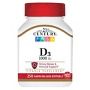 21e eeuw D3 1000 IE Softgels, 250 telling (27415)