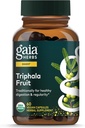 Gaia Kruiden Trifala Fruit - Ondersteunt spijsverteringsgezondheid - reinigt uw systeem* - met Amla Fruit, Belleric Myrobalan, en Chebulic Myrobalan - 60 Vegan Capsules (30-dagen levering)
