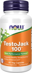 NOW Foods Supplementen, TestoJackTM 100 met LJ100®, een krachtig gestandaardiseerd extract van Tongkat Ali (Eurycoma longifolia), Tribulus en ZMA®, 60 Veg Capsules