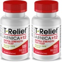 T-Relief Extra-Strength Arnica +12 Natural Relieving Actives for Back Pain gewrichtspijn Spierpijn & Stiffness, Fast-Acting Relief for Women & Men - 100 Tablets (2 Pack)