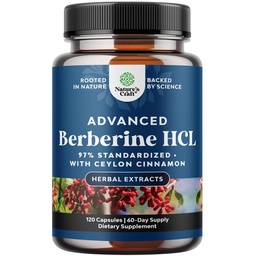 Balancing Berberine Plus 1200mg Per Serving Complex - Antioxidant Berberine with Ceylon Cinnamon Capsules Plus Silymarin Milk Thistle Extract -Active PK for Heart Health and Sugar Support - 120 Count