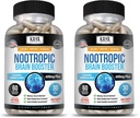 Kaya Naturals - Nootropic Brain Booster - for Memory & Focus - Brain Support Supplement - Focus & Concentration & Learning Accuracy - Cognitive Function - 60 Count (Pack of 2)
