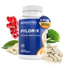 BioMatrix Pylor-X Gut Health Supplement – Mastic Gum, Berberine, Zinc Carnosine & Bismuth Salts for Gastric Support, Digestive Comfort, Stomach Lining Protection - (120 Capsules) 30-60 Day Supply