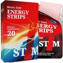 Berry Zest Fast Dissolving Oral Energy Strips (50mg Caffeine) | Instant Absorption Mouth Melts | Jitter-Free Focus, Stay Alert & Awake | Convenient Energy for Driving, Work & Travel | Zero Calories