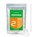 wananfu Maat 2 Lege capsules Vegetarisch (100 telling) Bundel met 2 Micro Lab Lepels, Wis Vulbare Veggie Pill Capsules Maat 2 voor het maken van uw eigen supplementen