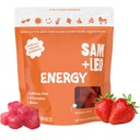 SAM+LEO Vitamin B Complex Gummies with Biotin for Kids & Teens - Caffeine-Free Focus & Energy Support Supplement Gummies | Vegan & Gluten Free Supplement - Strawberry Flavor (60 Count)