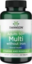 Swanson Geromulti zonder ijzer (Multivitamine voor senioren) 100 Tabs