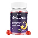 Melatonin 5mg Gummies for Adults, Raspberry Flavor Sleep Aid, Sugar-Free, 60 Gummies, 60 Days Supply