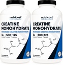 Nutricost Micronized Creatine Monohydraat 3.000 mg 500 capsules, 125 porties, 750 mg Creatine Monohydraat per capsule (verpakking van 2)