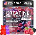 Createine Gummies Complex 8000mg voor mannen en vrouwen Createine Monohydraat Gummy met BCAA Taurine voor spierkracht en energie Boost Sugar Free Pre-workout Supplement - 120 Gummies