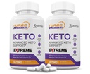 (2 Pack) Turbo Ripped Keto ACV Extreme Pillen 1675MG Keto Support Blend Capsule Alternatief voor Keto ACV Geformuleerd met Apple Cider Vinegar Extra Virgin Olive Oil Powder Green Tea Leaf 120 capsules