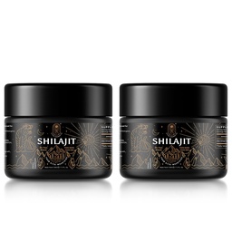 Shilajit Hars met Fulvinezuur en sporenmineralen, Originele Siberische Shilajit Pure met 85+ Humuzuur Supplement voor energie en immuunsysteem - 100 Serving / 50g (2 Pack), Gel