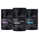 Sports Research® for Her Pack - Biotin-Infused Collagen Peptides Complex + Women's Probiotics with Prebiotics + Triple Strength Omega 3 Fish Oil