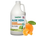 Pure Aloë Vera Drinkbare Gel - Oranje Tangerine Gearomatiseerd - Koud-verwerkte Innerlijke Filet - van biologische verse bladeren uit Texas - voor Heartburn Relief - Acid Reflux - 64 fl oz