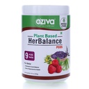 OZiva Plant Based HerBalance PCOS with Chasteberry (Vitex), Rhodiola Rosea, Red Raspberry, Shilajit, Ashoka & More for Better Hormone & Cycle Balance, Facial Hair, Reproductive Health