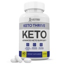 Keto Thrive Keto ACV Pillen 1275MG Keto Ondersteuning Blend Capsule Alternatief voor Keto ACV Gummies samengesteld met Apple Cider Vinegar Extra Virgin Olive Oil Powder Green Tea Leaf 60 Capsules