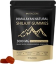 vitacore Himalayan Shilajit Gummies for Men & Women - Pure Gold Energy Boost, 85+ Trace Minerals & Fulvic Acid, Gluten-Free, 60 Gummies
