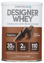 Designer Protein Whey Protein Powder, Gourmet Chocolate, 12-Ounce (Pack of 2) Canister, Made in the USA