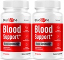 (2 Pack) GlucoZone Blood Support - GlucoZone Capsules Support Optimizer Supplement All Natural Advanced Formula, Pills Premium Vitamins for Health & Wellness, 120 Capsules for 2 Months