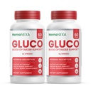 (2 Pack) Gluco Blood Optimizer Capsules, Official Gluco Blood Optimizer Supplement with All Natural Ingredients, All Natural Maximum Strength Formula for Daily Health Support (120 Count)