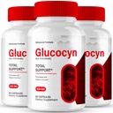 Glucocyn Blood Support Capsules, Glucocyn Advanced Blood Formula Supplement Pills - Extra Strength, Premium Formula for Healthy Circulation & Stable Levels, All Natural Glu Cocyn Reviews (3 Pack)