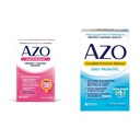 AZO Dual Protection | Urinary + Vaginal Support* | Prebiotic Plus Clinically Proven Women's Probiotic 30 Count & Complete Feminine Balance Daily Probiotics for Women