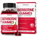 Berberine Gummies with Ceylon Cinnamon (1.200mg) Premium Sugar-Free Berberine Ceylon Cinnamon Supplement for Adults - Third-Party Tested, Non-GMO & Made in USA - 60 Count Chewable Gummies