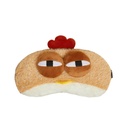 Funny Sleep Mask – Cute Lazy Chicken Chick Plush Blindfold, Soft Sleeping Eye Cover for Travel, Napping, Party Gift, Novelty Eye Mask for Adults Kids