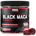 Force Factor Black Maca Gummies, Black Maca Root om vitaliteit bij mannen en vrouwen te verhogen, energie en kracht te verhogen, met BioPerine voor superior Absorptie, heerlijke passie Berry smaak, 60 Gummies
