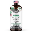 NaturoBliss Biologische Zwarte Zaadolie 100 Maagd Koud Geperst in glazen Fles Omega 3 6 9 Super Antioxidant Immuun Ondersteuning Gewricht Mobiliteit Vertering Haarhuid Vegan Glutenvrije NonGMO USDA Gecertificeerd 16oz