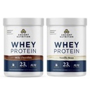 Ancient Nutrition Grass-Fed Whey Protein Powder, Milk Chocolate, 20 Servings + Grass-Fed Whey Protein Powder, Vanilla Bean, 20 Servings