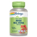 SOLARAY Irish Sea Moss 500 mg Naturally Occurring Vitamins, Minerals, and Fiber Herbal Support for Gut Health and More - Vegan, Gluten Free, Lab Verified - 60 Day Guarantee - 100 Servings, 100 VegCaps