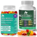 BIO VITALICA Sea Moss Elderberry Gummies & Mushroom Gummies (Bundle)