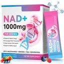 NAD+ Supplement 1,000mg Liquid, Liquid Supplement for Women with Nicotinamide, Riboside, PQQ & Resveratrol- Berry Flavor for Anti-Aging, Energy, Focus - 21 Pack