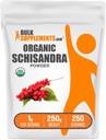 BulkSupplements.com Biologische Schisandra poeder - Biologische Schisandra supplement, van Schisandra Berry - Glutenvrij - 1g per portie, 250g (8.8 oz) (pakket van 1)